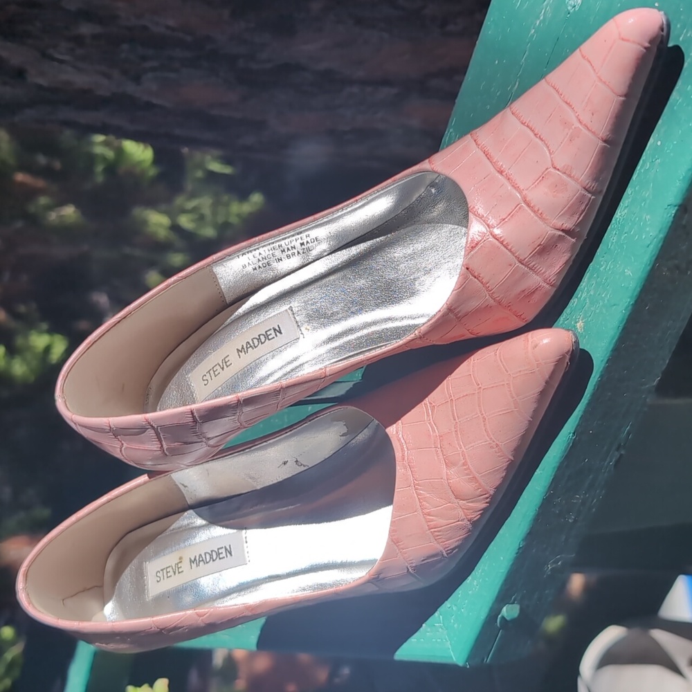 Steve Madden Tarrah Faux Croc Stilettos